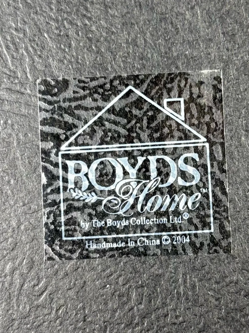 VTG Boyds Home Ceramic Paw Print Pet Photo Frame Red White 5x7 Dog Cat 2004